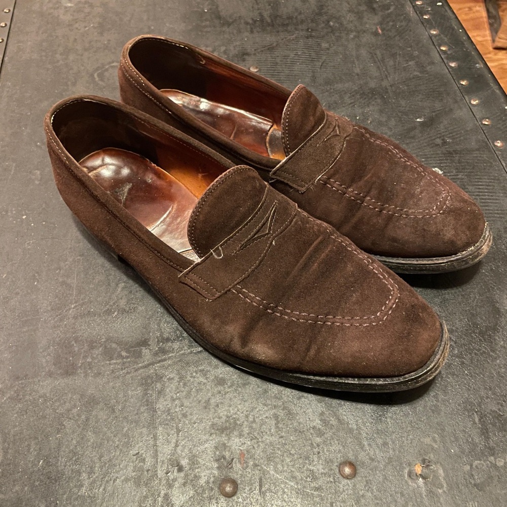 Alden Brown Suede Loafers